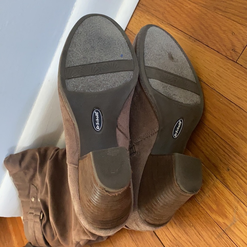 Dr. Scholl's Brown Slouchy Mid-Heel Boots - Picture 5 of 5